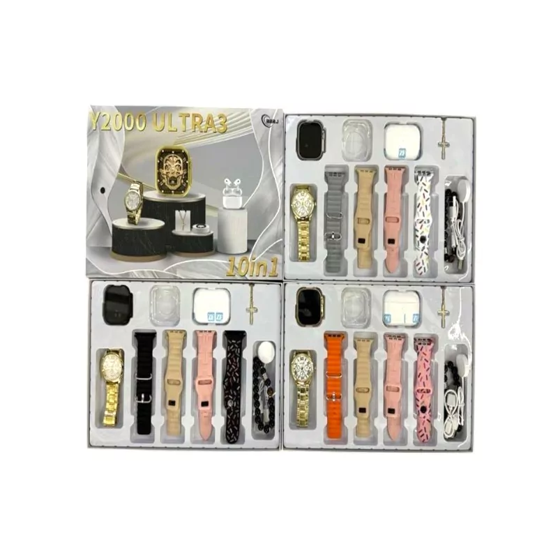 BBRJ Y2000 ULTRA3 10 in 1 Ultra Smart Watch Set With Accessories BBRJ Y2000 ULTRA3 10 in 1 Ultra Smart Watch Set With Accessories